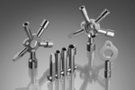 Steckschlüssel mit Innenvierkant in unterschiedlichen Ausführungen, gelötet, gehärtet und verchromt Stückgewicht ca. 58 bis 224 g